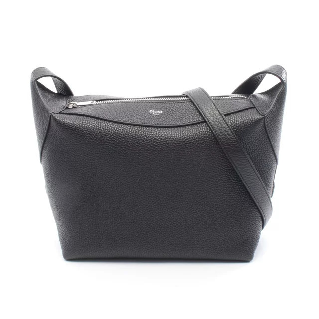 Celine Harry Shoulder Bag Leather Black